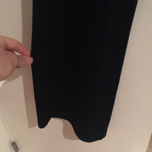 Velvity , velour like, elastic waist pants Black - Picture 3 of 4